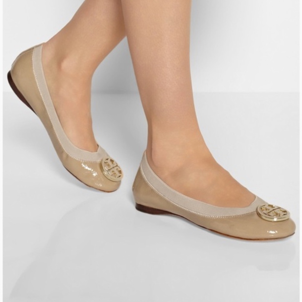 Tory Burch Caroline nude ballet flats